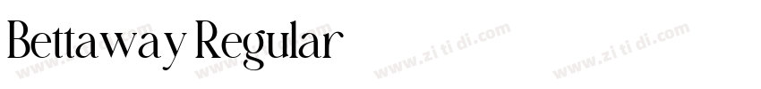 Bettaway Regular字体转换